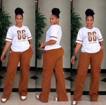 Casual Fashion Simple Loose Two-piece Pants