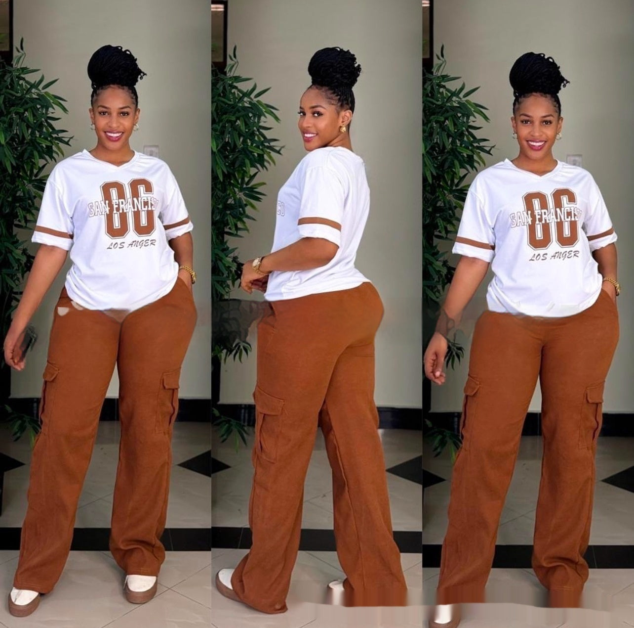 Casual Fashion Simple Loose Two-piece Pants